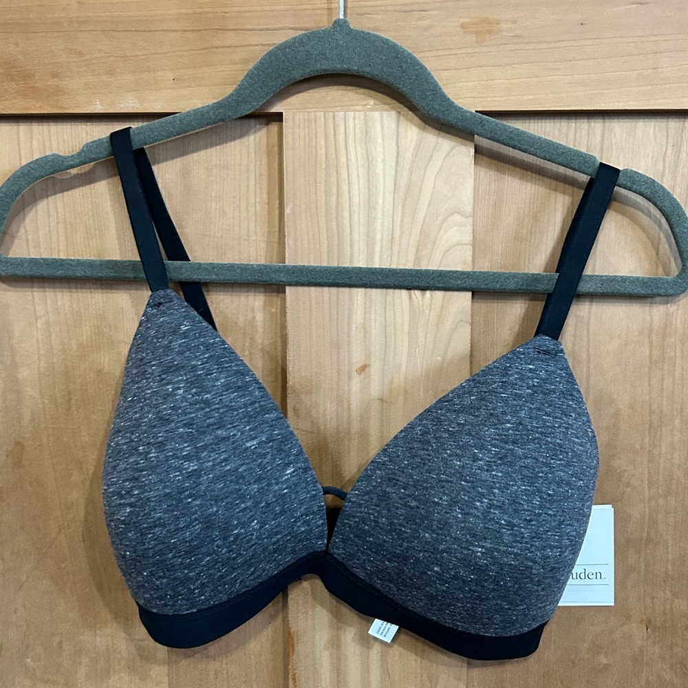 Women's Gray and Black Bra - Picture 2 of 6